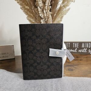 WEEKEND SALE...Coach Walnut Notebook